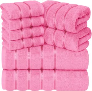 8-Piece Viscose 600 GSM Bath Towel Set