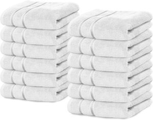 Luxury Wash Cloth Set, 12 Pack , 13×13 Inch